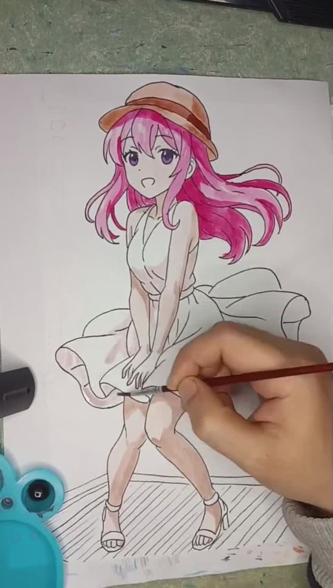 create custom ai concept art and draw it by hand