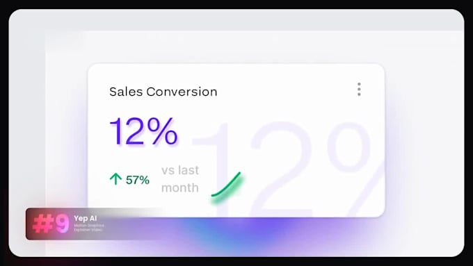 create motion graphics video for ai saas startup launch