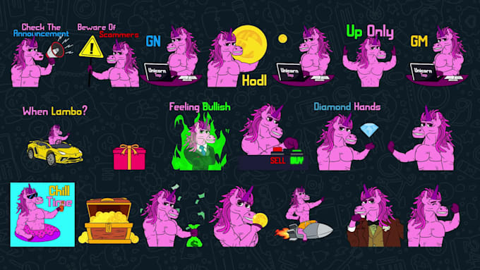 create animated telegram stickers for your crypto project