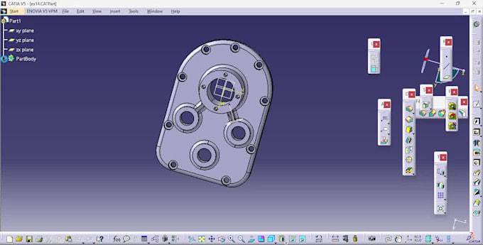 design mechanical 3d models in catia v5