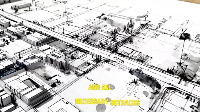 create accurate 2d site plan and plot plan for permit approval fast