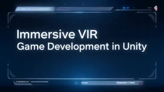 develop immersive VR game experiences in unity with mixed reality integration