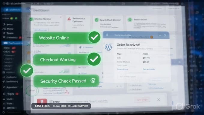 fix wordpress, woocommerce, elementor, PHP issues fast