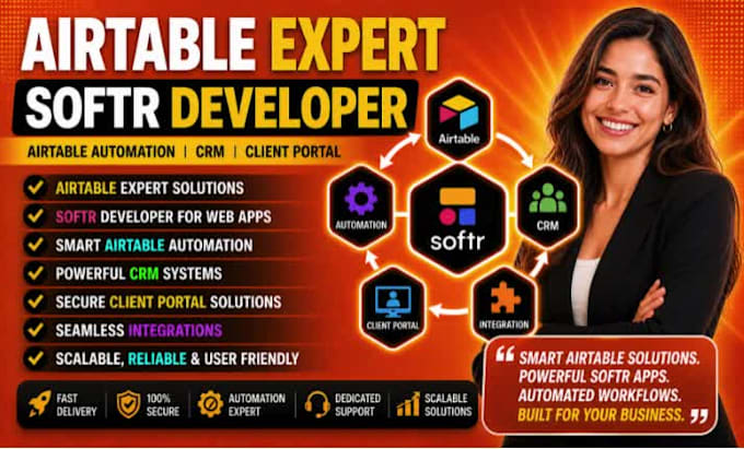airtable expert, softr developer, airtable automation, CRM, client portal