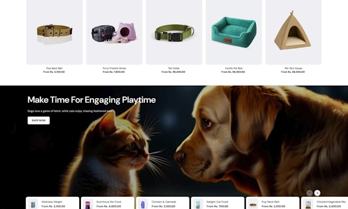 build high converting shopify pet store or woocommerce