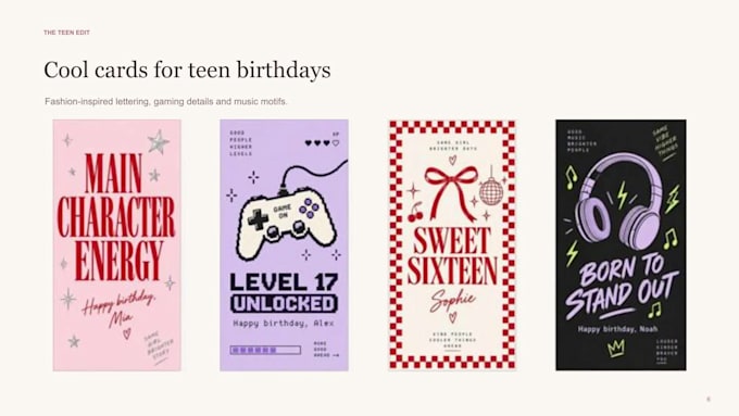 design unique personalized digital gift cards
