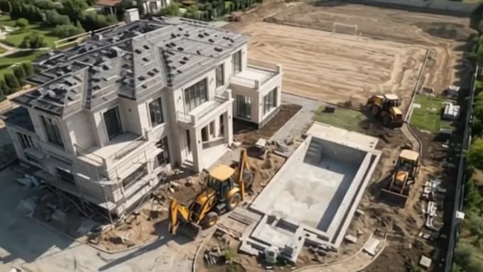 create ai timelapse video for construction and architecture
