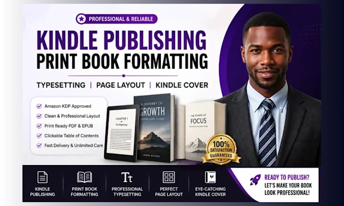 page layout print book kindle cover publishing typesetting page layout print