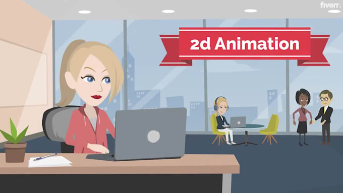 create 2d animated explainer video and 2d animation marketing video