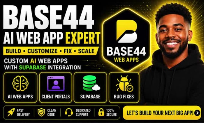 build your base44 ai web app with supabase and fix base44 bugs
