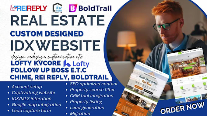 build realtor, broker, real estate agent website idx mls website integrate