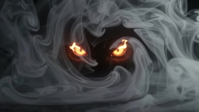 create a cinematic halloween logo animation and spooky intro