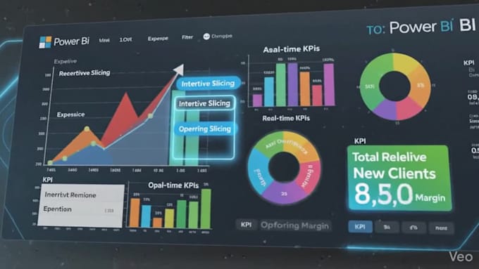 build professional power bi accounts and KPI dashboards