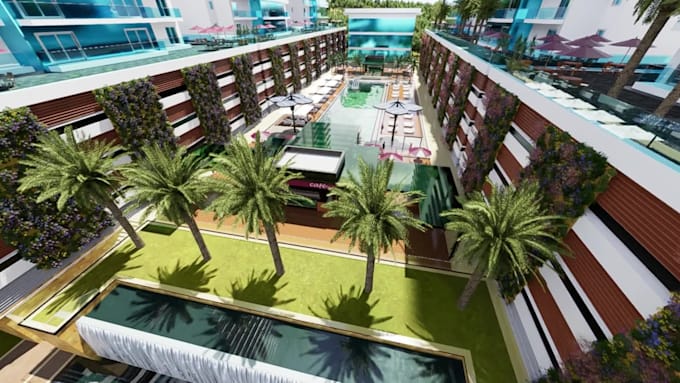 create commercial architectural interactive renderings