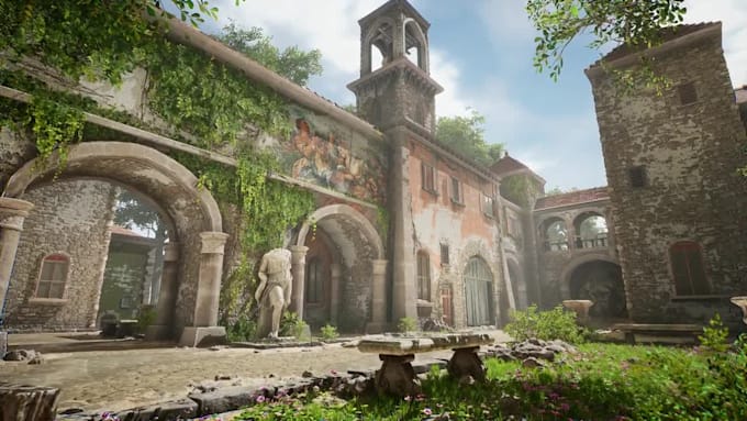 create 3d game environment, unreal engine environment, ue5 environment