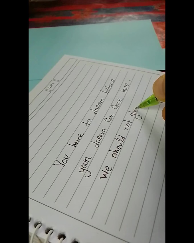 handwrite anything in neat wriiting