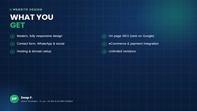 design a high quality website including SEO optimization