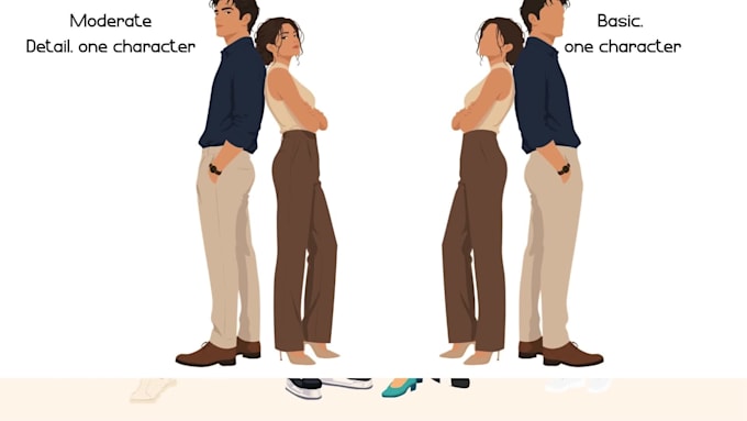 create 2d character illustrations