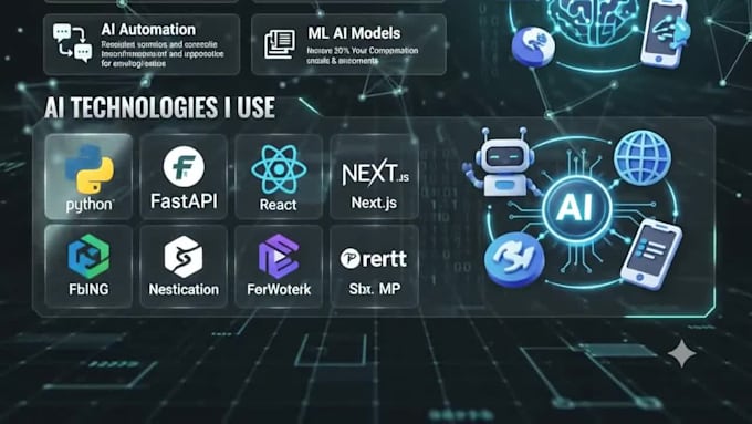 develop ai website, ai chatbot, ai mobile app, ai ml models and ai software