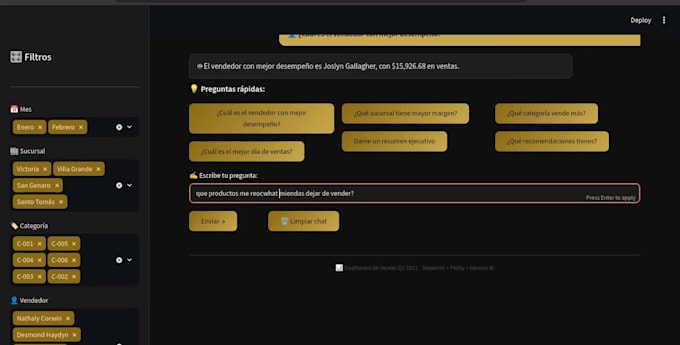 build an ai powered interactive dashboard with streamlit