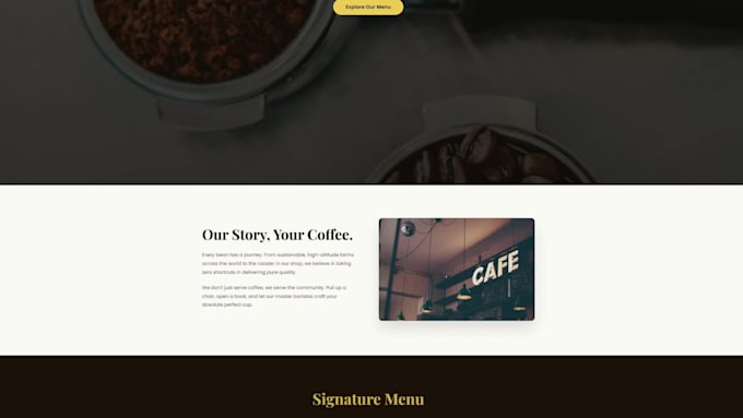 design and develop a modern ai powered website