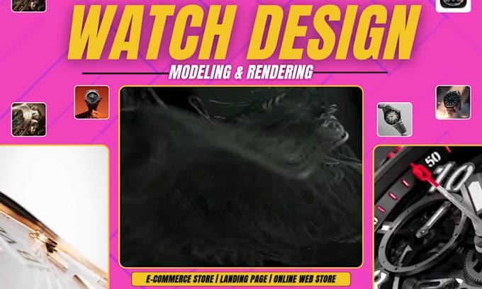 create luxury 3d watch design, modeling, rendering, cinematic watch animation