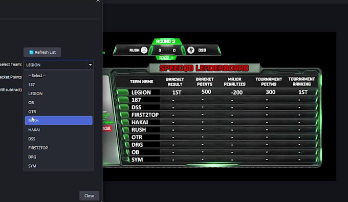 create overlay with scoreboard and stream deck setup