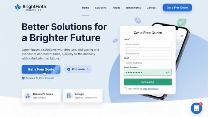 design lead generation landing page for your busines wix website design lovable