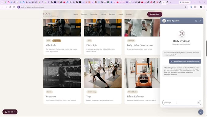 build a business website with an ai chatbot built into it