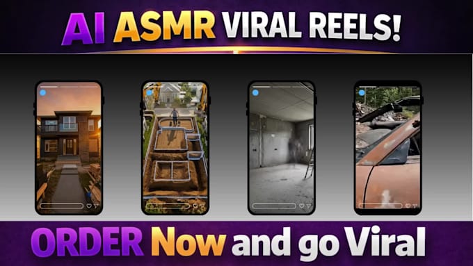 create viral ai asmr reels, satisfying shorts for tiktok, instagram and youtube