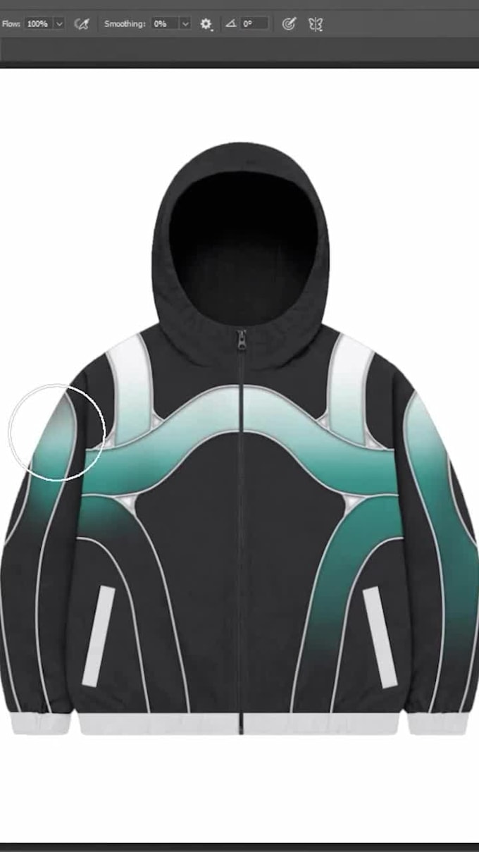 create a custom streetwear zipper jacket design