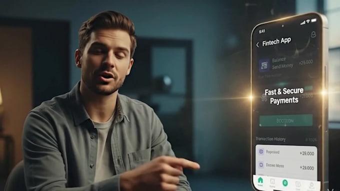 create mobile app ads video spokesperson app walkthrough app explainer video