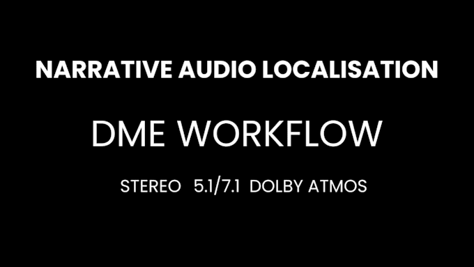 foreign language localisation dme mix for films, documentaries, ott, web series