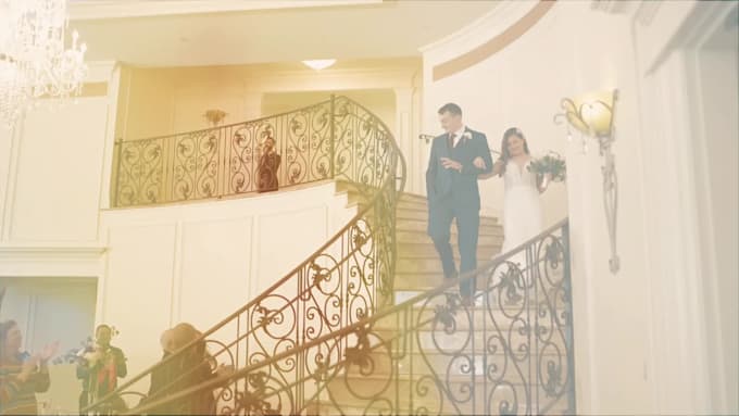 do cinematic wedding video editing