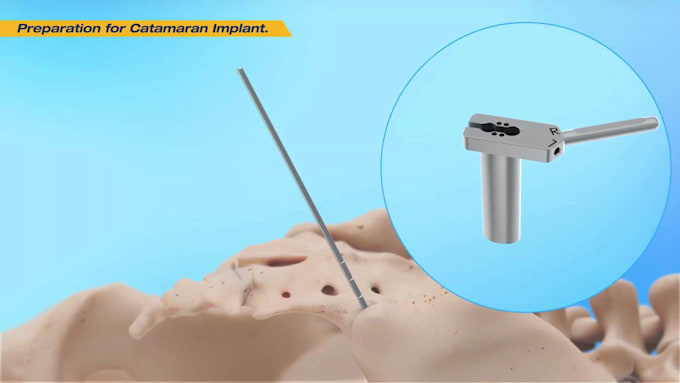 create 3d medical device and surgical implant animation