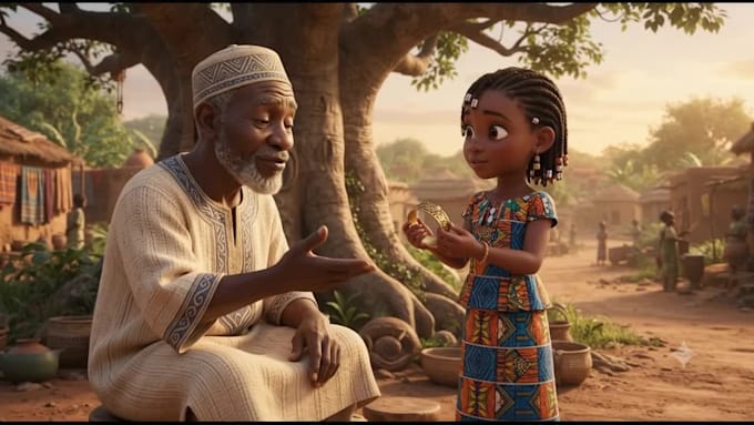 create captivating ai african folktale animation video for youtube