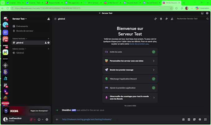 build a custom discord link moderation bot