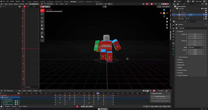 make combat and movement animations for your game