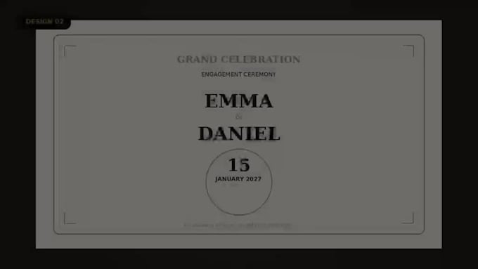 design high end custom invitation design
