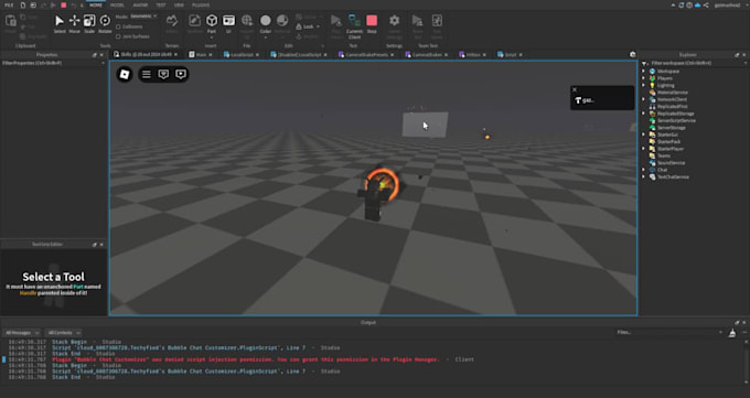 develop roblox games, lua scripting, vfx, and game design