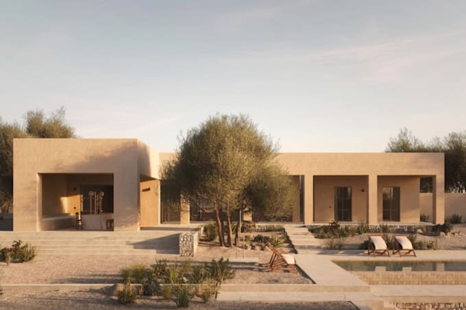 do realistic render for interior, architecture, gardens and landscape