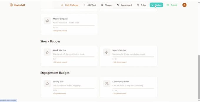 biuld ai dialect labeling web app