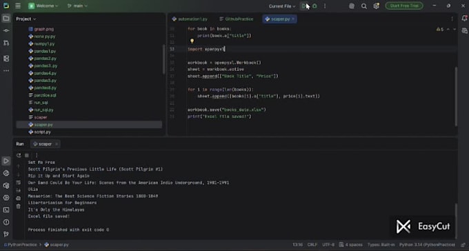 clean, python, web scraping, excel data