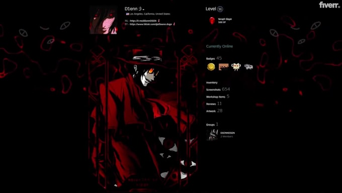 make the best artwork for your steam profile