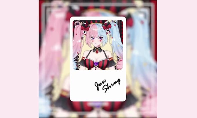design and rig live 2d vtuber model in anime style for vtube studio