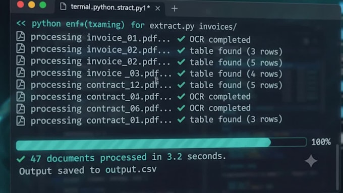 extract data from pdfs and documents with python