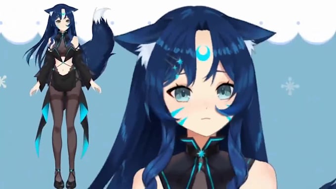 design and rig live2d vtuber model anime live2d model design rig 3d vtuber model