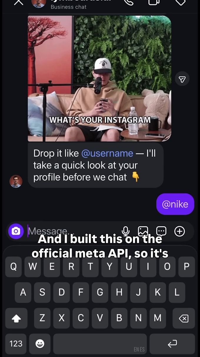 do chat automations for your social media accounts