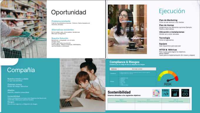 business plan y financiero con escenarios