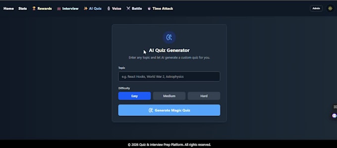 design and develop an interactive learning platform website
